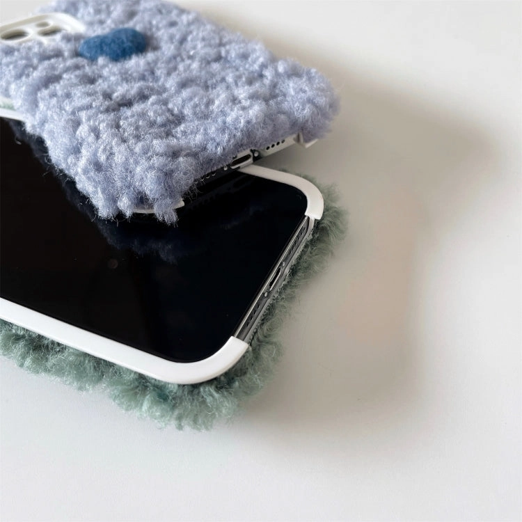 For iPhone 11 Plush Heart Soft Protective Case