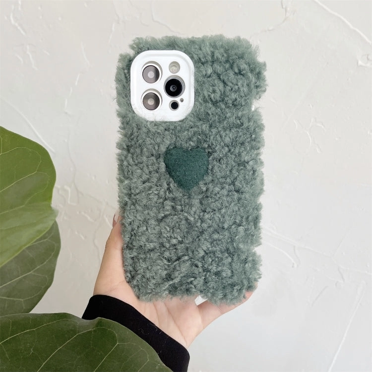 For iPhone 11 Plush Heart Soft Protective Case