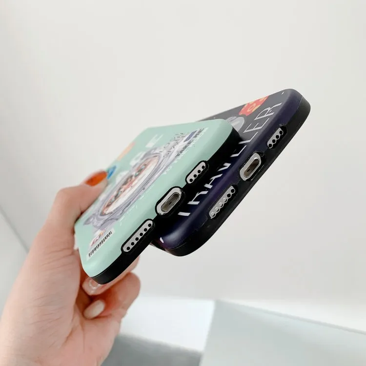 For iPhone 11 Space Cat IMD TPU Shockproof Phone Case