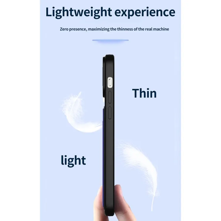 For iPhone 12 Sliding Camera Cover Design TPU   PC Shockproof Phone Case with Card Slot