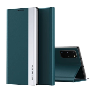 For Samsung Galaxy Note20 Side Electroplated Magnetic Ultra-Thin Horizontal Flip Leather Case with