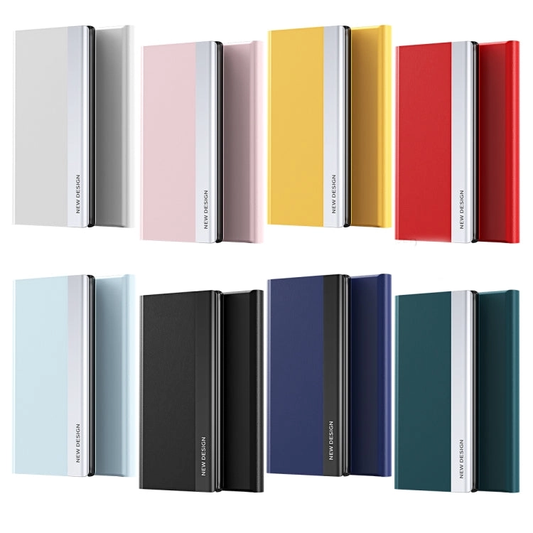For Samsung Galaxy Note20 Side Electroplated Magnetic Ultra-Thin Horizontal Flip Leather Case with