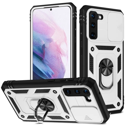For Samsung Galaxy S21  5G Sliding Camera Cover Design TPU   PC Protective Case with 360 Degree