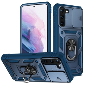 For Samsung Galaxy S21  5G Sliding Camera Cover Design TPU   PC Protective Case with 360 Degree