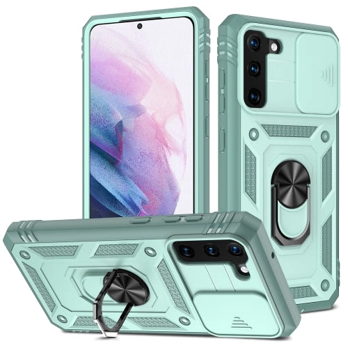 For Samsung Galaxy S21  5G Sliding Camera Cover Design TPU   PC Protective Case with 360 Degree