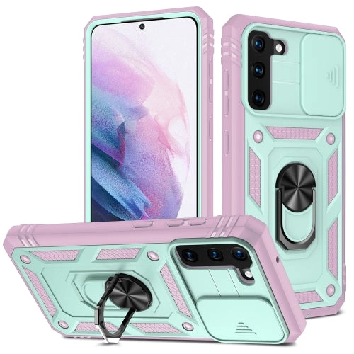 For Samsung Galaxy S21  5G Sliding Camera Cover Design TPU   PC Protective Case with 360 Degree