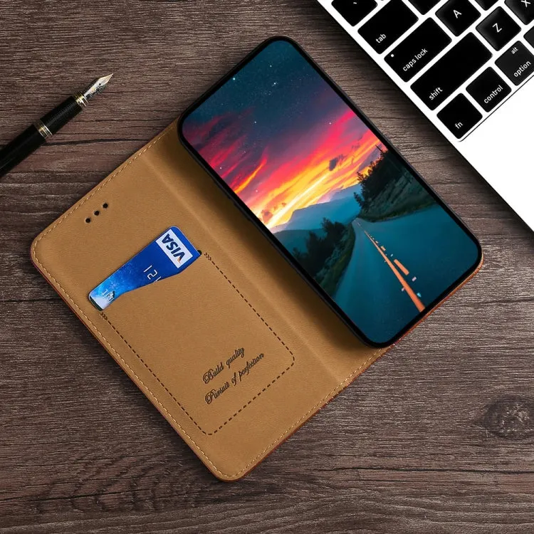 For Xiaomi Mi 11 Grid Texture Magnetic PU   TPU Horizontal Flip Leather Case with Holder  Card
