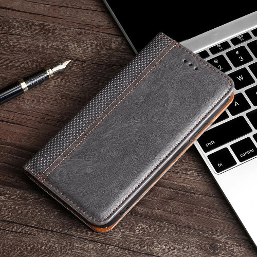For Xiaomi Mi 11 Grid Texture Magnetic PU   TPU Horizontal Flip Leather Case with Holder  Card