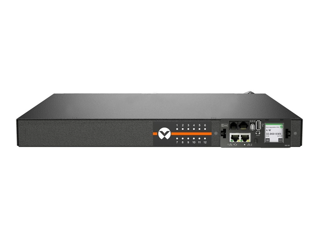 Geist Monitored Unit Level EC MNS5M1R5-12S153-1ST5A0H10-S - Power distribution unit (rack-mountable) - AC 120 V - 1.4 kW - Ethernet VP5N11A1