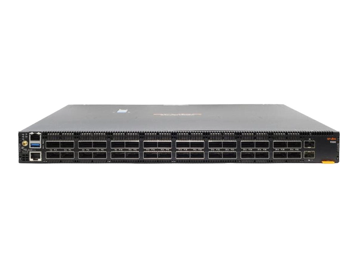 HPE Aruba CX 9300-32D 32-port 100/200/400G QSFP-DD 2-port 10G SFP  Switch - Switch - horizontal surface mounting only - L3 - S1D08A#B2B
