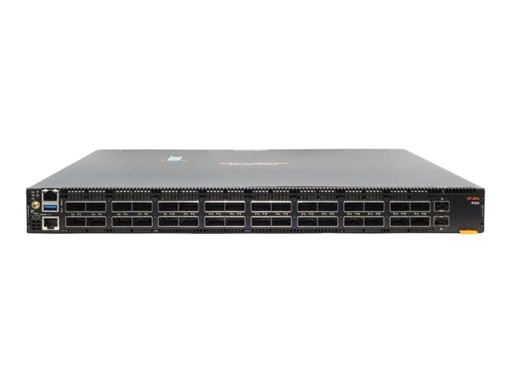 HPE Aruba CX 9300-32D 32-port 100/200/400G QSFP-DD 2-port 10G SFP  Switch - Switch - horizontal surface mounting only - L3 - S1D08A#B2B