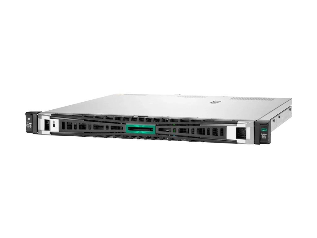 HPE ProLiant DL20 Gen11 Entry - Server - rack-mountable 1U - 1-way - 1 x Xeon E-2414 / up to 4.5 GHz - RAM 16 GB - SATA - non-hot-swap P65393-B21