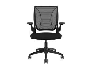 Humanscale Diffrient World - Chair - task - ergonomic - armrests - L-shaped - tilt - swivel W11BC12CF10SHNSC