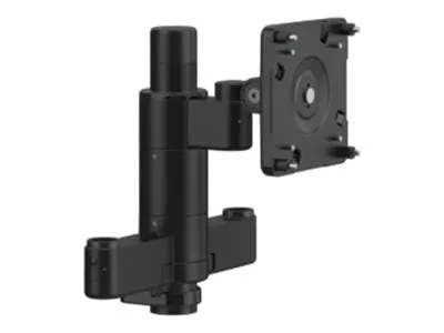Humanscale M/FLEX M2.1 - Mounting kit (monitor arm) - for 3 LCD displays - recycled aluminum - black with black trim - mounting X2NM0NCBNTBNNNNNN12
