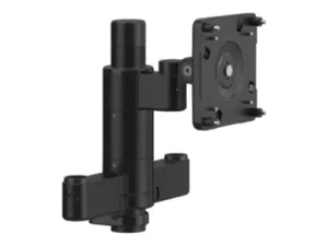 Humanscale M/FLEX M2.1 - Mounting kit (monitor arm) - for 3 LCD displays - recycled aluminum - black with black trim - mounting X2NM0NCBNTBNNNNNN12