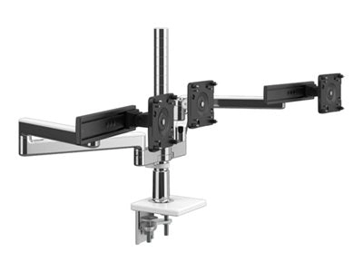 Humanscale M/FLEX M2.1 - Mounting kit (monitor arm) - for 3 LCD displays - recycled aluminum - silver with gray trim - mounting X2NTNCCSNTBLSBLSB18