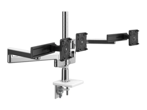 Humanscale M/FLEX M2.1 - Mounting kit (monitor arm) - for 3 LCD displays - recycled aluminum - silver with gray trim - mounting X2NTNCCSNTBLSBLSB18