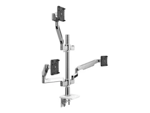 Humanscale M/FLEX M2.1 - Mounting kit (monitor arm) - for 4 LCD displays - recycled aluminum - silver with gray trim - mounting X2NTNCBSETBETB24X2NM0NBSETBETBNP