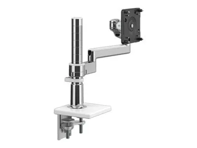 Humanscale M/FLEX M2.1 - Mounting kit (monitor arm) - for LCD display - recycled aluminum - aluminum, white trim - mounting interface: X2NTNCDWETB12