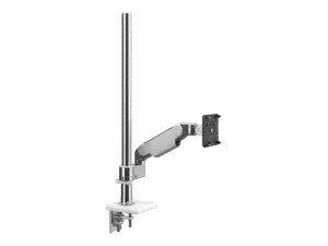 Humanscale M/FLEX M8.1 - Mounting kit (monitor arm) - for LCD display - recycled aluminum - silver with gray trim - desk-mountable X8NTNCDSDTD30