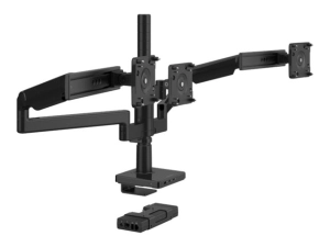 Humanscale - Mounting kit (monitor arm) - for 3 LCD displays - recycled aluminum - black, black trim - mounting interface: 100 X2M330CBNTBFSBFSB18NA