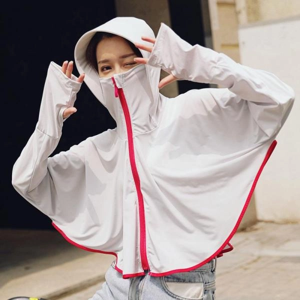 Long-sleeved Sun Protection Clothing Thin Coat UV Protection Breathable Ice Silk