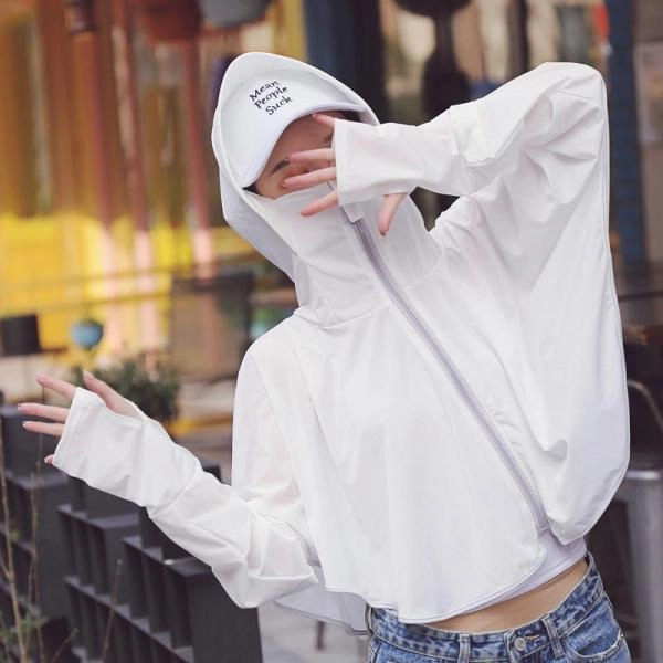 Long-sleeved Sun Protection Clothing Thin Coat UV Protection Breathable Ice Silk