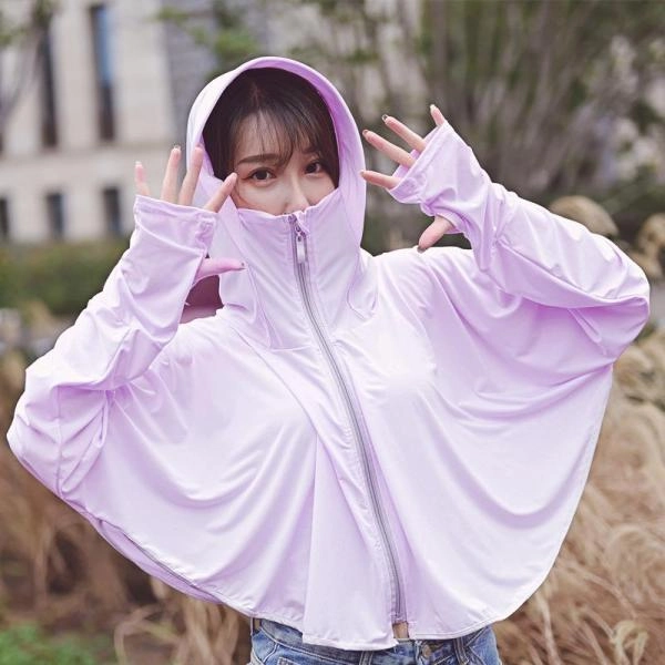 Long-sleeved Sun Protection Clothing Thin Coat UV Protection Breathable Ice Silk