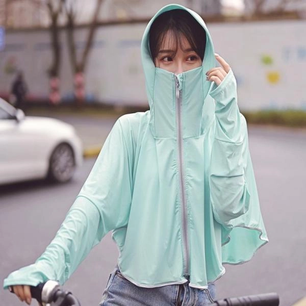 Long-sleeved Sun Protection Clothing Thin Coat UV Protection Breathable Ice Silk