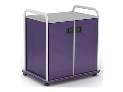 Paragon A&D Crossfit Storage - Trolley - 14 drawers - 2 doors - 16 gauge tubular steel, TFM - frost, orangesicle, wisdom CFD30WDTOTES17-918XZX