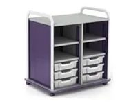 Paragon A&D Crossfit Storage - Trolley - 20 drawers - 4 shelves - 16 gauge tubular steel, TFM CFD60OF17CO-918AZA