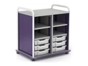 Paragon A&D Crossfit Storage - Trolley - 20 drawers - 4 shelves - 16 gauge tubular steel, TFM CFD60OF17CO-918AZA