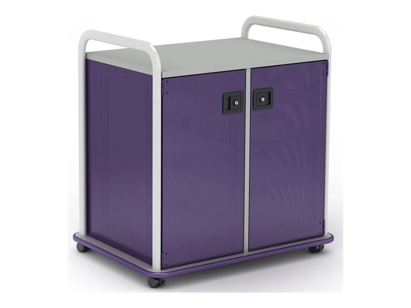 Paragon A&D Crossfit Storage - Trolley - 6 drawers - 4 shelves - 2 doors - 16 gauge tubular steel, TFM - frost, orangesicle, CFD30WD17CO-918XZX