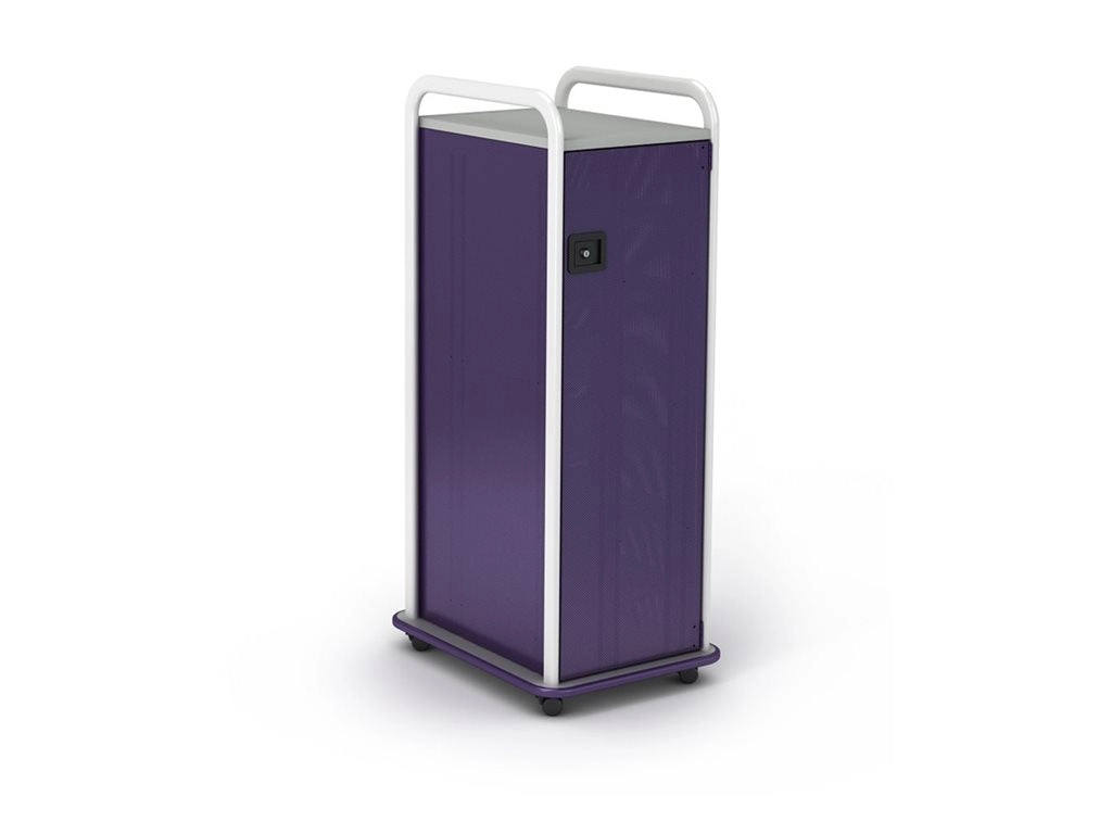 Paragon A&D Crossfit Storage - Trolley - 6 shelves - 16 gauge tubular steel, TFM - frost, mod navy, wisdom CFS42WDSHLV-918CZC