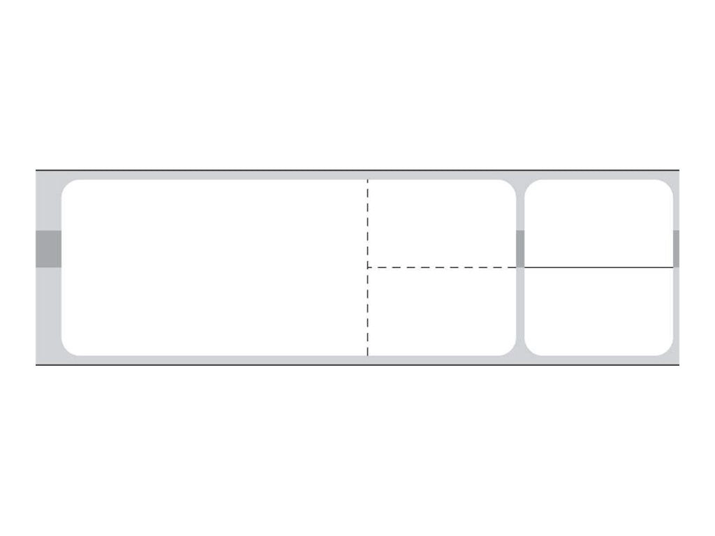PDC Healthcare - Paper - permanent adhesive - white - 104.8 x 30.2 mm 9600 label(s) (8 roll(s) x 1200) labels TD-SQBL