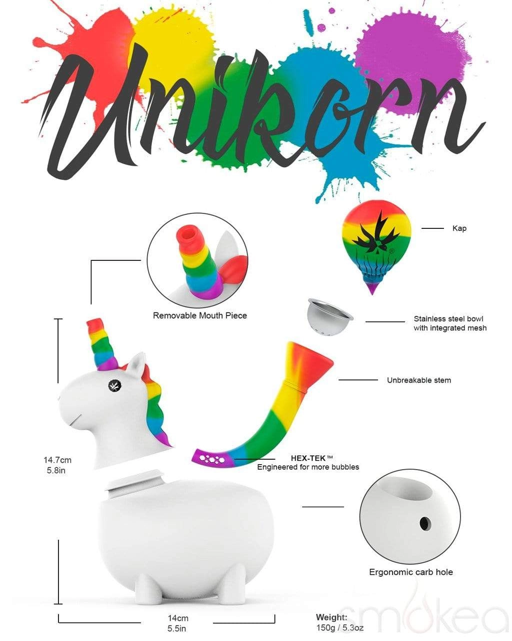 Piecemaker Unikorn "Unity" Limited Edition Water Pipe