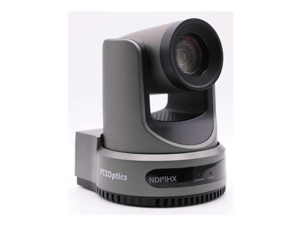 PTZOptics Move 4K - Network broadcast camera - PTZ - indoor - color - 8.42 MP - 3840 x 2160 - motorized - audio - HDMI, 3G-SDI, PT30X-4K-GY-G3-SS