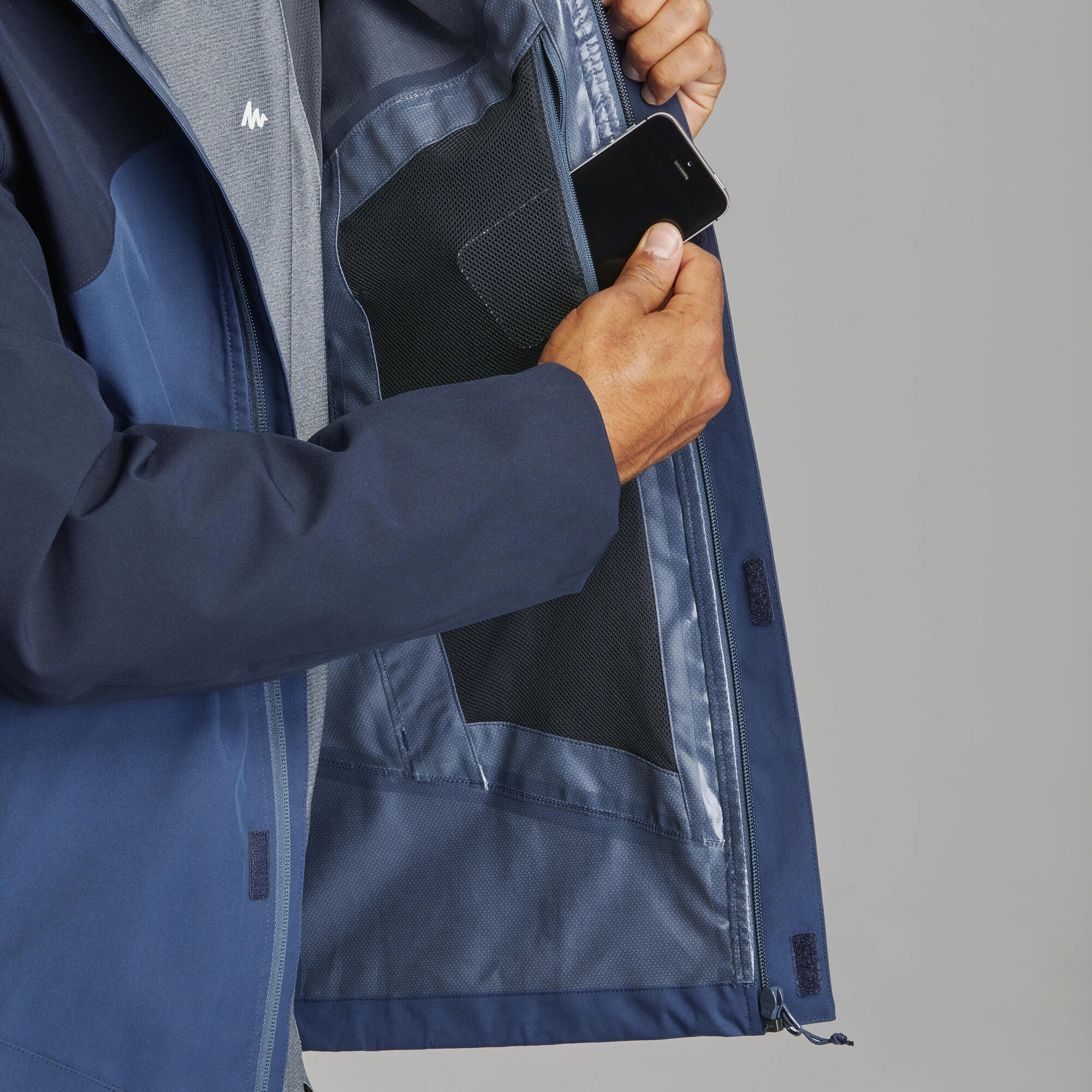 Quechua Men's MH150 Waterproof Rain Jacket