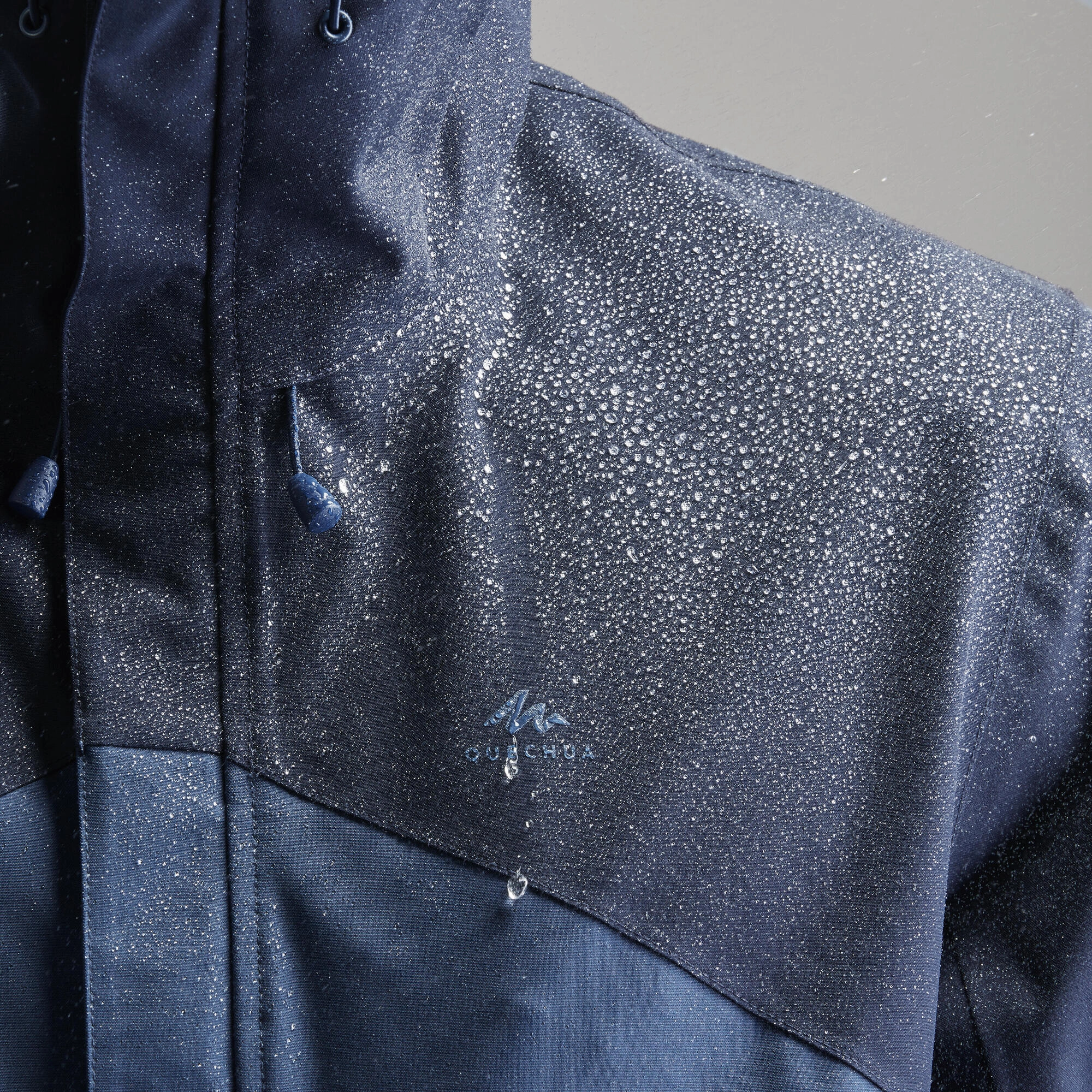 Quechua Men's MH150 Waterproof Rain Jacket