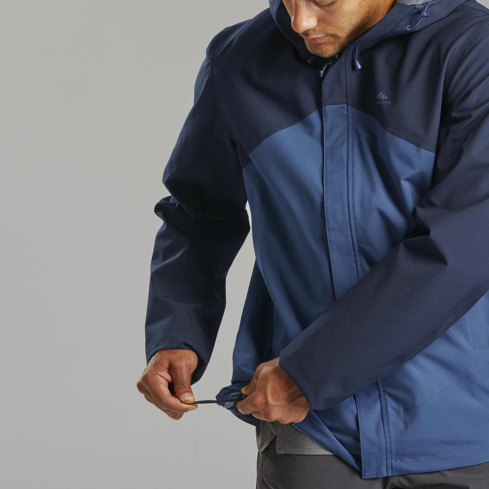 Quechua Men's MH150 Waterproof Rain Jacket