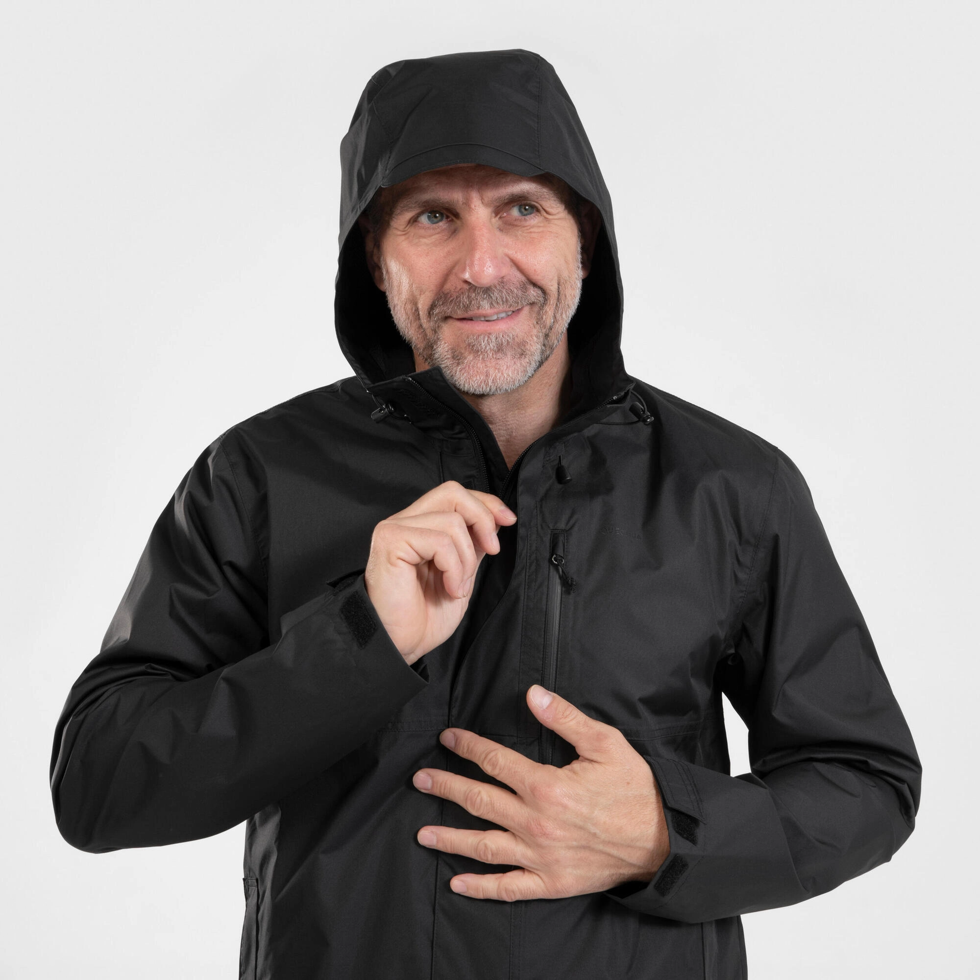 Quechua Men's NH500 Imper Waterproof Rain Jacket