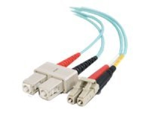 Quiktron Value Series - Patch cable - LC multi-mode (M) to SC multi-mode (M) - 5 m - fiber optic - duplex - 50 / 125 micron - 852-L42-017