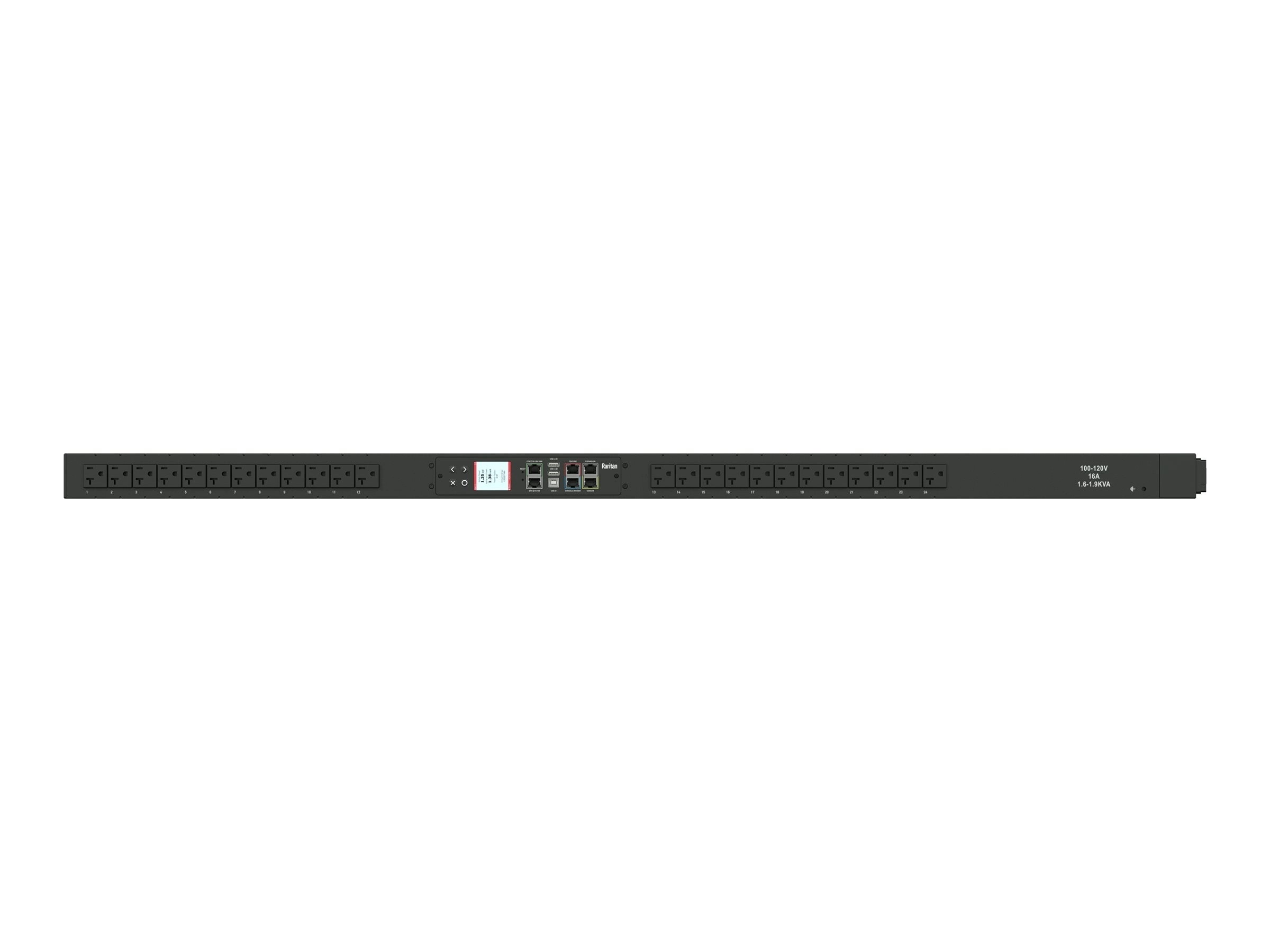Raritan PX3-1475V - Power distribution unit (rack-mountable) - AC 120 V - 1900 VA - 1-phase - Ethernet 10/100/1000, USB, RS-232 PX3-1475V-K2