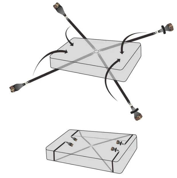 Rebellion Reign Mattress Restraint in Vegan Leather by LoveToy