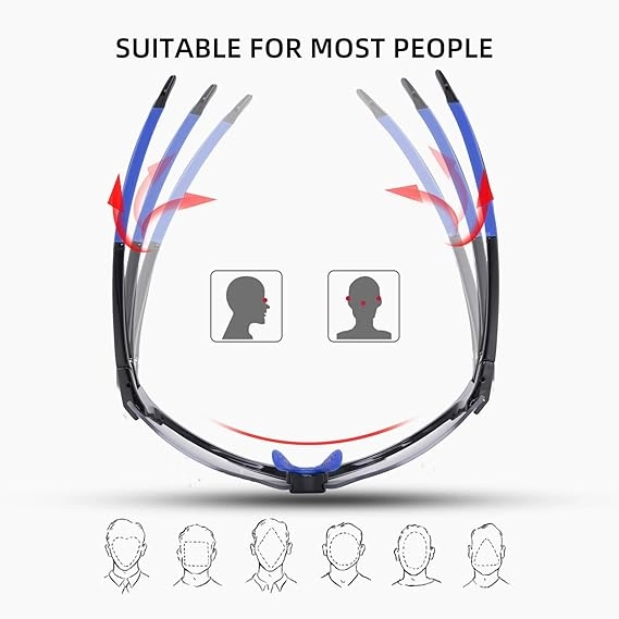 ROCKBROS Photochromic Cycling Sunglasses UV Protection Adaptive Lens