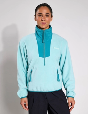 Sequoia Grove 1/2 Zip Fleece - Spray/Teal