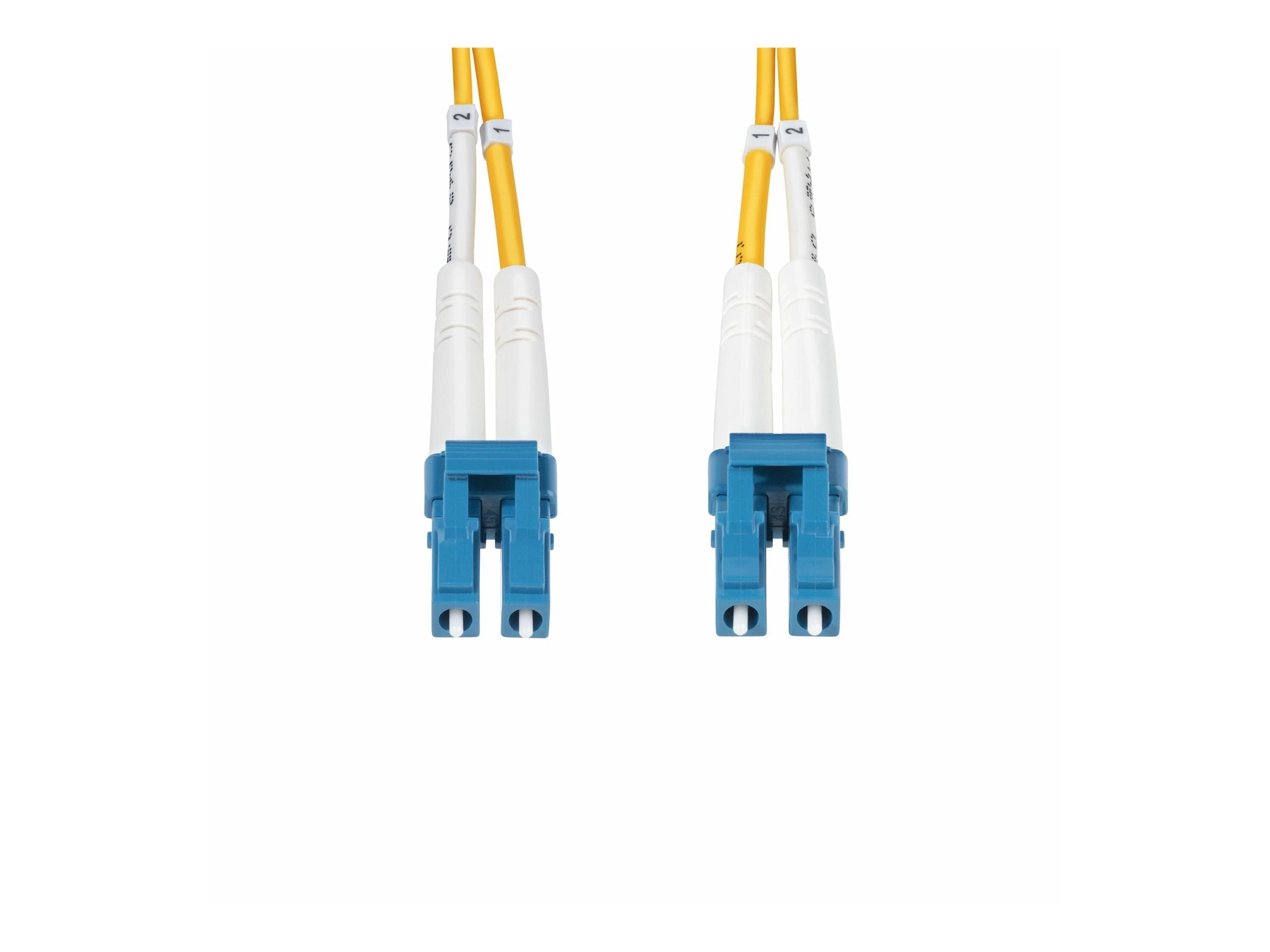 StarTech.com 1m (3.3ft) LC to LC (UPC) OS2 Single Mode Duplex Fiber Optic Cable, 9/125ï¿½m, Laser Optimized, 10G, Bend Insensitive, SMDOS2LCLC1M