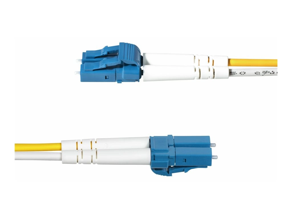 StarTech.com 1m (3.3ft) LC to LC (UPC) OS2 Single Mode Duplex Fiber Optic Cable, 9/125ï¿½m, Laser Optimized, 10G, Bend Insensitive, SMDOS2LCLC1M