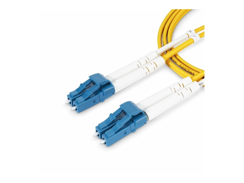 StarTech.com 1m (3.3ft) LC to LC (UPC) OS2 Single Mode Duplex Fiber Optic Cable, 9/125ï¿½m, Laser Optimized, 10G, Bend Insensitive, SMDOS2LCLC1M