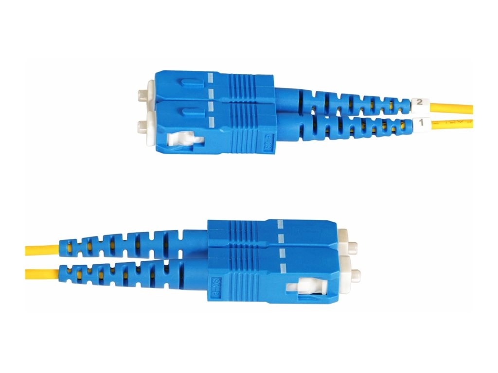 StarTech.com 2m (6ft) LC to SC (UPC) OS2 Single Mode Duplex Fiber Optic Cable, 9/125ï¿½m, Laser Optimized, 10G, Bend Insensitive, SMLCSC-OS2-2M